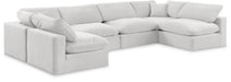 Comfy - 6 Piece Velvet Modular Armless Sectional - Simple Home Plus