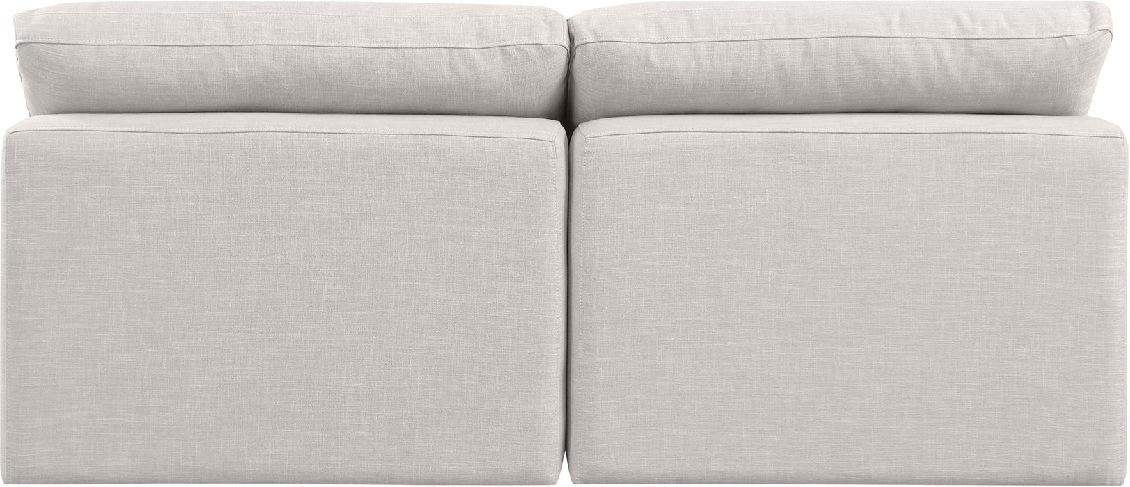 Indulge - Linen 2 Seat Modular Armless Sofa - Simple Home Plus