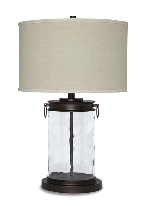 Tailynn - Clear / Bronze Finish - Glass Table Lamp - Simple Home Plus