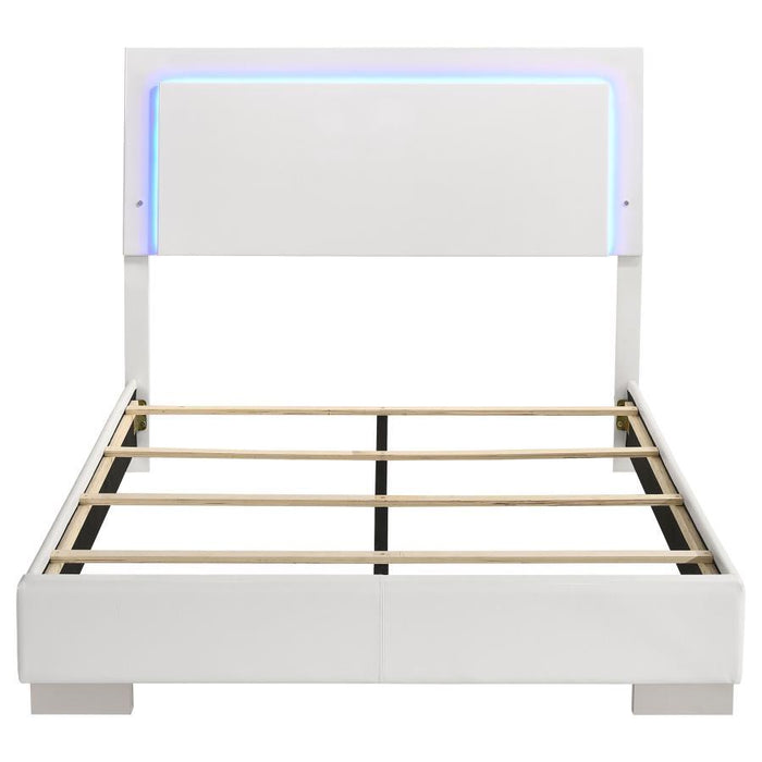 Felicity - Wood LED Panel Bed - Simple Home Plus