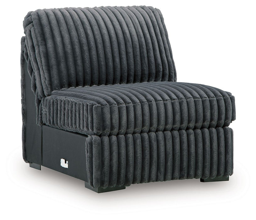 Midnight-Madness - Armless Chair - Gunmetal - Simple Home Plus