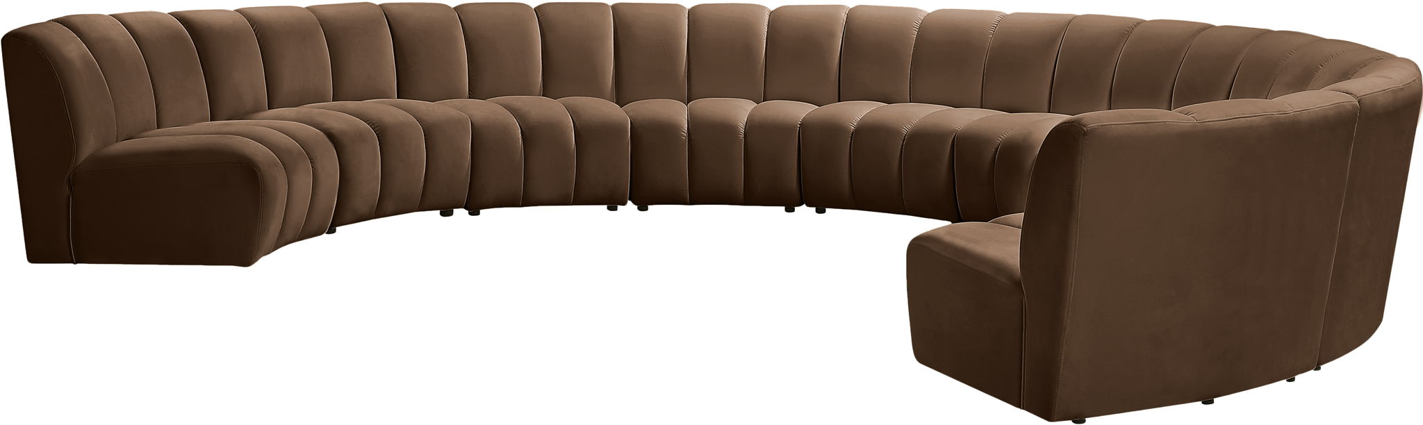 Infinity - 9 Piece Velvet Modular Sectional - Simple Home Plus