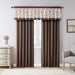 Serene - Embroidered Window Panel - Red - Simple Home Plus