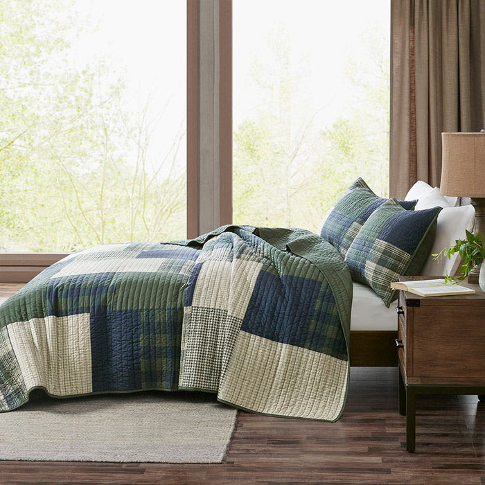 Mill Creek - Oversized Quilt Set - Green