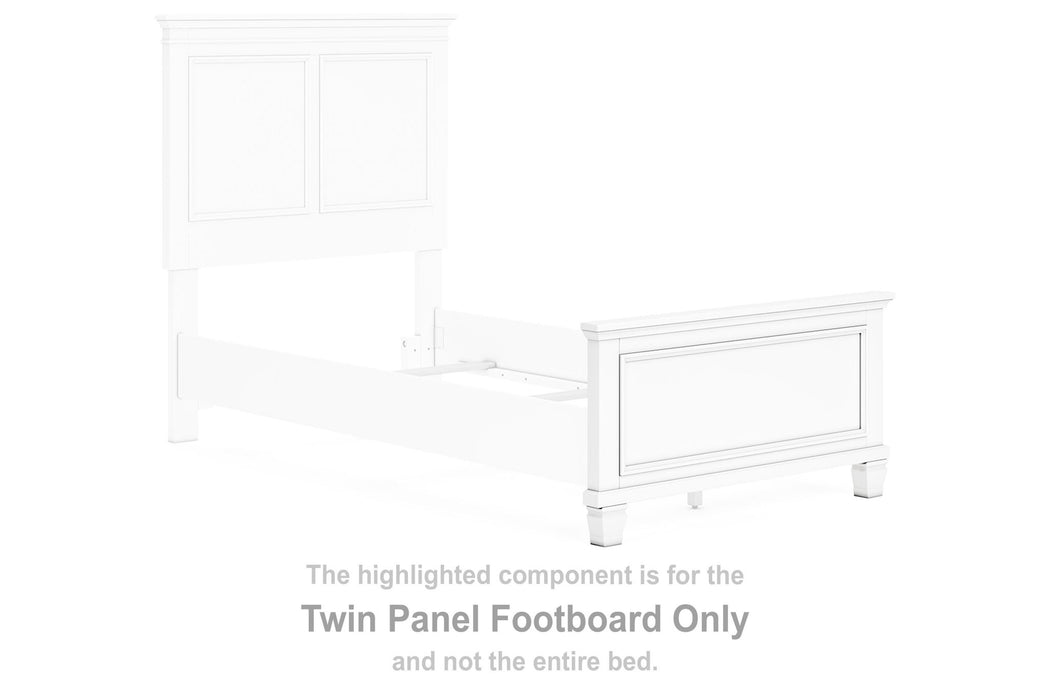 Fortman - Twin Panel Footboard - White - Simple Home Plus