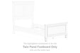 Fortman - Twin Panel Footboard - White - Simple Home Plus