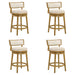 Noely - Modern Farmhouse Swivel Wood Counter Height Kitchen Bar Stool - Simple Home Plus