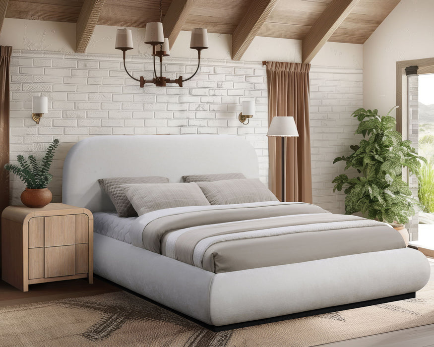 Vaughn - Chenille Bed With Black Base - Simple Home Plus