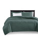 Quebec - 3 Piece King/California King Reversible Quilt Set - Balsam Green - Simple Home Plus