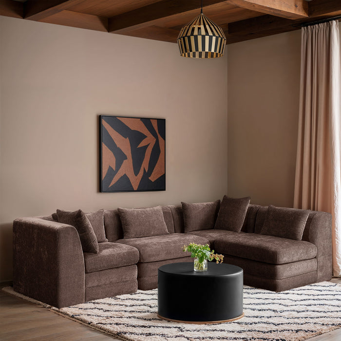 Stellar - 4 Piece Upholstered Modular Sectional - Simple Home Plus