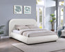 Vaughn - Linen Bed With Black Base - Simple Home Plus