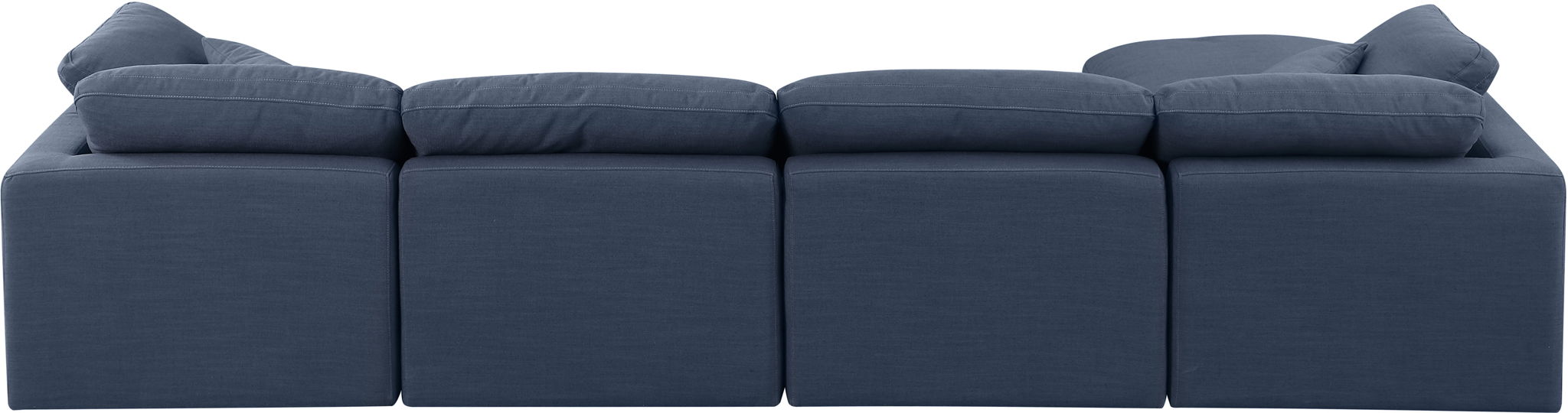 Indulge - Linen 5 Piece Modular Sectional With Chaise - Simple Home Plus