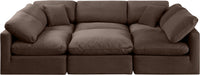 Indulge - Velvet 6 Piece Modular Sectional - Simple Home Plus