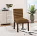 Evelyn - Dining Chair With Brown Legs - Saddle - Simple Home Plus