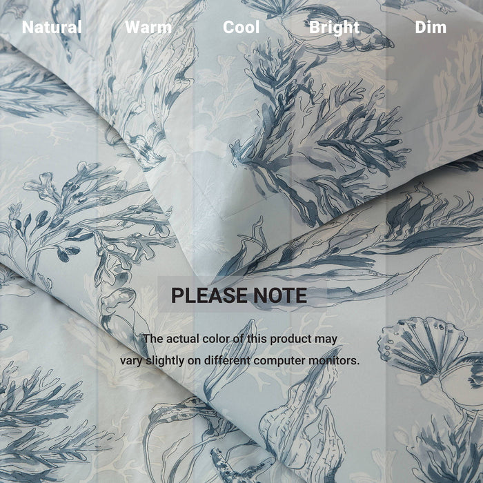 Fashion - King 100% Sateen Duvet Cover Set - Navy / Blue - Simple Home Plus