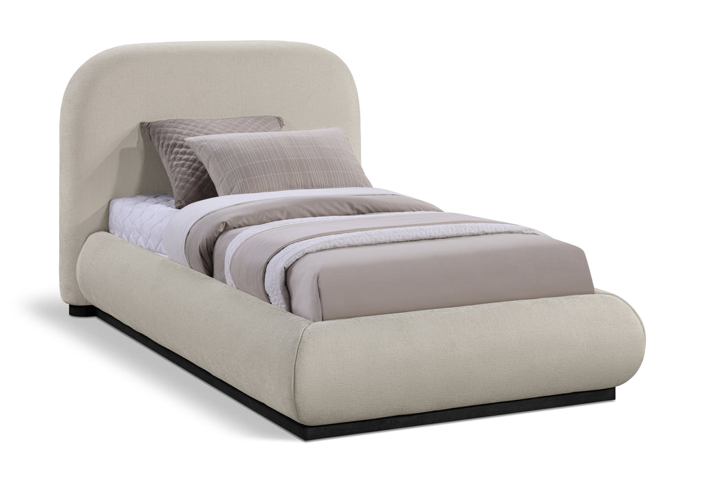 Vaughn - Chenille Bed With Black Base - Simple Home Plus