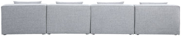 Cube - Linen Modular 4 Seat Armless Sofa - Simple Home Plus