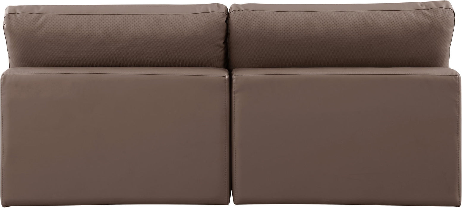 Comfy - Faux Leather Modular Armless Sofa 2 Seats - Simple Home Plus