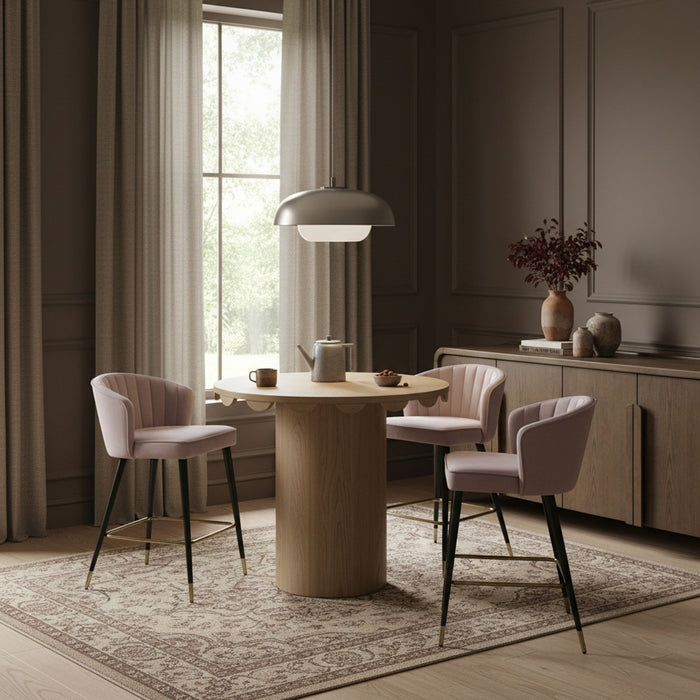 Dahlia - Solid Wood And Natural Cane Table - Simple Home Plus