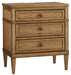 Sharlance - Brown - Three Drawer Night Stand - Simple Home Plus