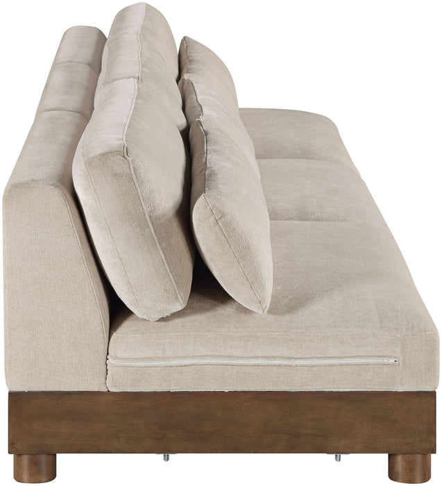 Turin - Chenille Fabric Upholstered Modular Sectional - Taupe - Simple Home Plus