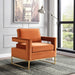 Noah - Accent Chair with Gold Legs - Simple Home Plus