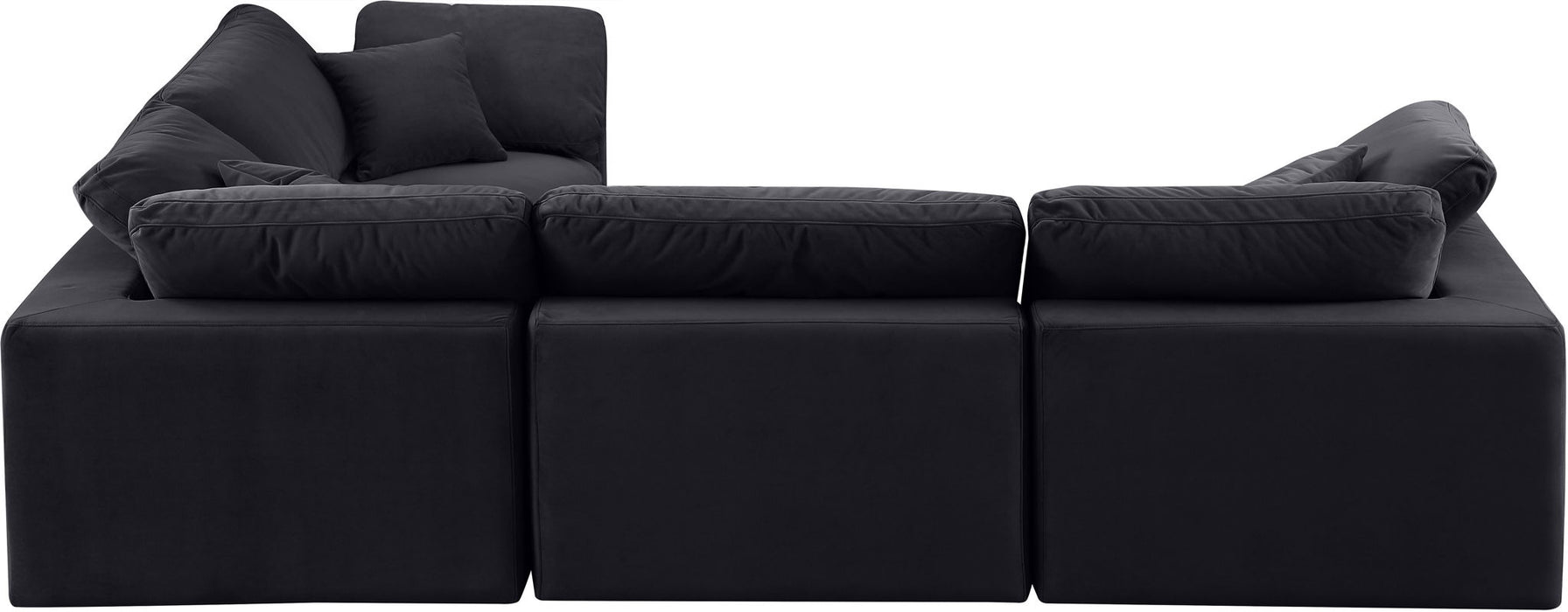 Comfy - 4 Piece Velvet Modular Sectional - Simple Home Plus