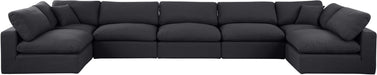 Comfy - 7 Piece Linen Modular Armless Sectional - Simple Home Plus