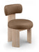 Atelier - Vegan Leather Upholstered Dining Chair (Set of 2) - Painted Natural Frame - Simple Home Plus
