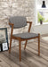 Malone - Padded Wood Dining Arm Chair (Set of 2) - Dark Walnut - Simple Home Plus