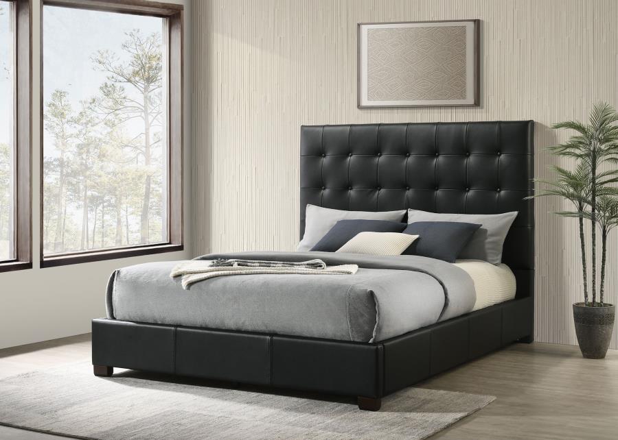 Medley - Genuine Leather Platform Bed - Simple Home Plus