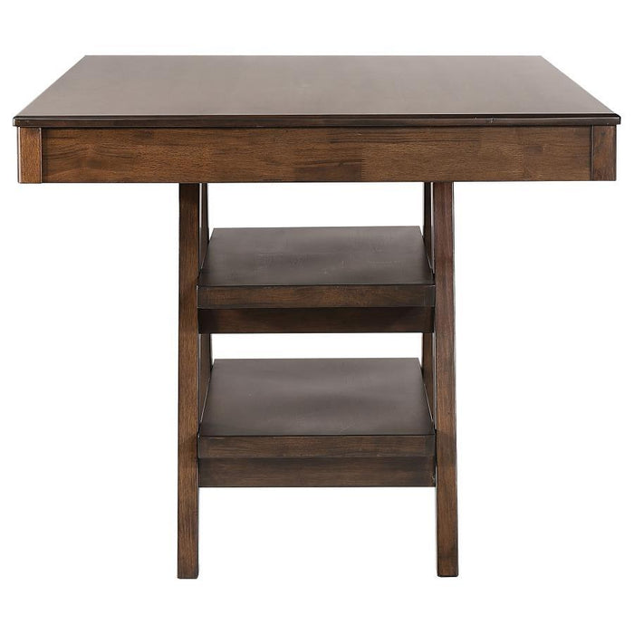 Dewey - 5 Piece Rectangular Dining Table Set - Walnut - Simple Home Plus