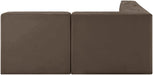Rummi - Armless Velvet Performance Fabric Upholstered 4 Piece Modular Sectional - Simple Home Plus