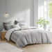 Kara - 3 Piece Jacquard Duvet Cover Set - Gray - Simple Home Plus