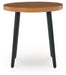 Horizon Hall - Two-tone Brown - Round End Table - Simple Home Plus