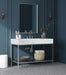Marmo - Engineered Marble Bathroom Vanity With Chrome Base - Simple Home Plus