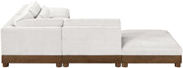 Turin - Chenille Fabric Upholstered Modular Sectional - Cream - Simple Home Plus