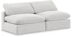Comfy - Velvet Modular Armless Sofa 2 Seats - Simple Home Plus