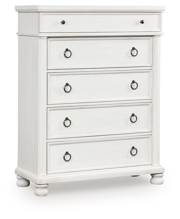 Rowlenstown - Five Drawer Chest - Simple Home Plus