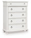 Rowlenstown - Five Drawer Chest - Simple Home Plus