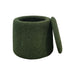 Tara - Round Storage Ottoman - Green - Simple Home Plus
