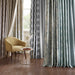 Blakesly - Printed Ikat Blackout Patio Curtain - Aqua - Simple Home Plus