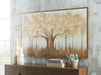 Dalewick - Brown / Gray / Gold Finish - Wall Art - Simple Home Plus