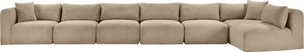 Shaggy - Fabric 7 Piece Modular Sectional - Simple Home Plus