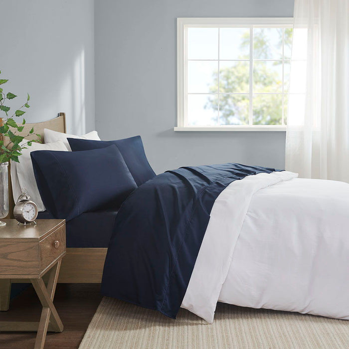 King 600 Thread Count Sheet Set - Navy - Simple Home Plus