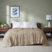 Freshspun Basketweave - Twin Blanket - Khaki - Simple Home Plus