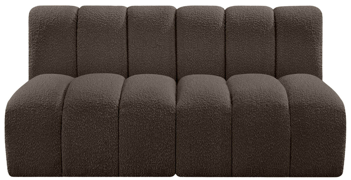 Arc - Boucle Fabric 2 Seats Modular Sofa - Simple Home Plus