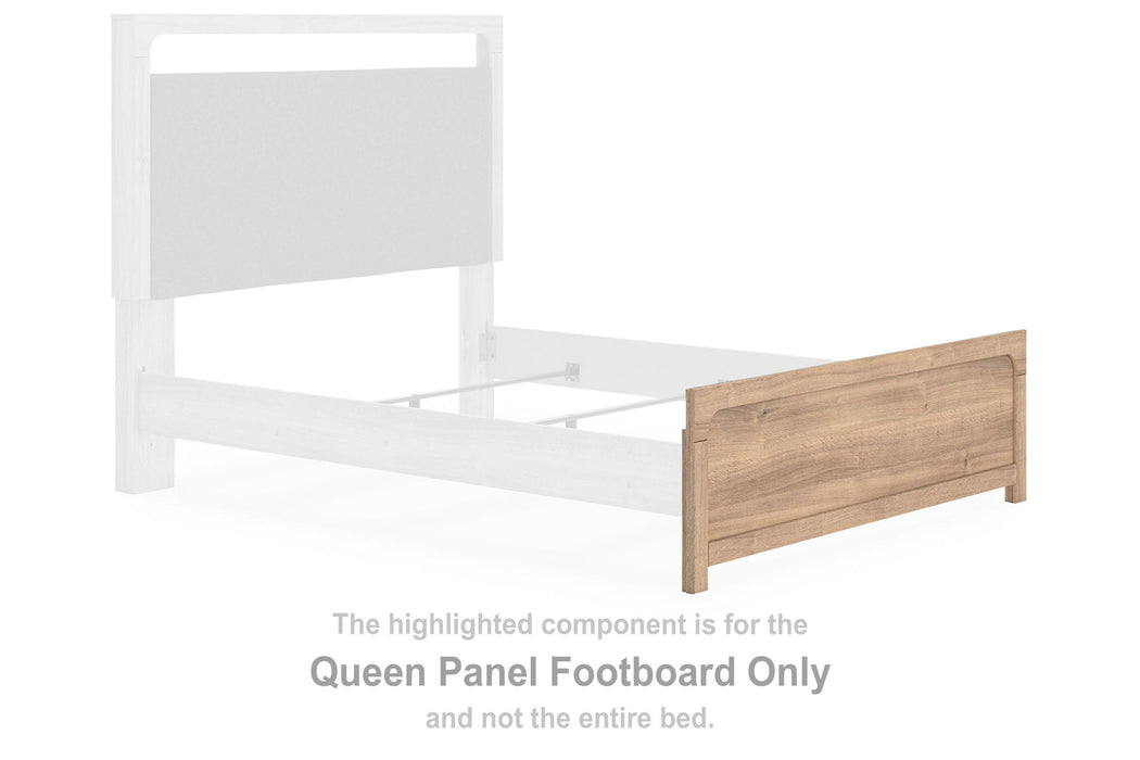 Kinlanni - Queen Panel Footboard - Tan - Simple Home Plus