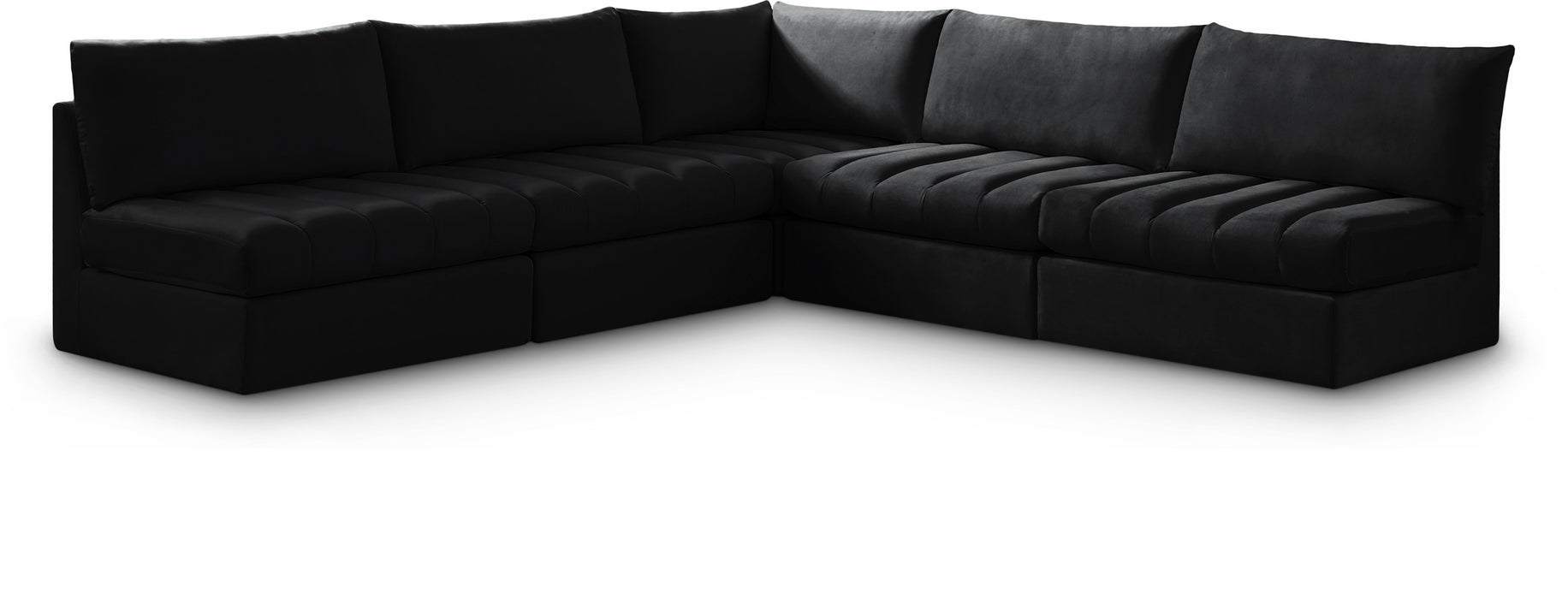 Jacob - Modular Corner Armless Sectional 5 Piece - Simple Home Plus