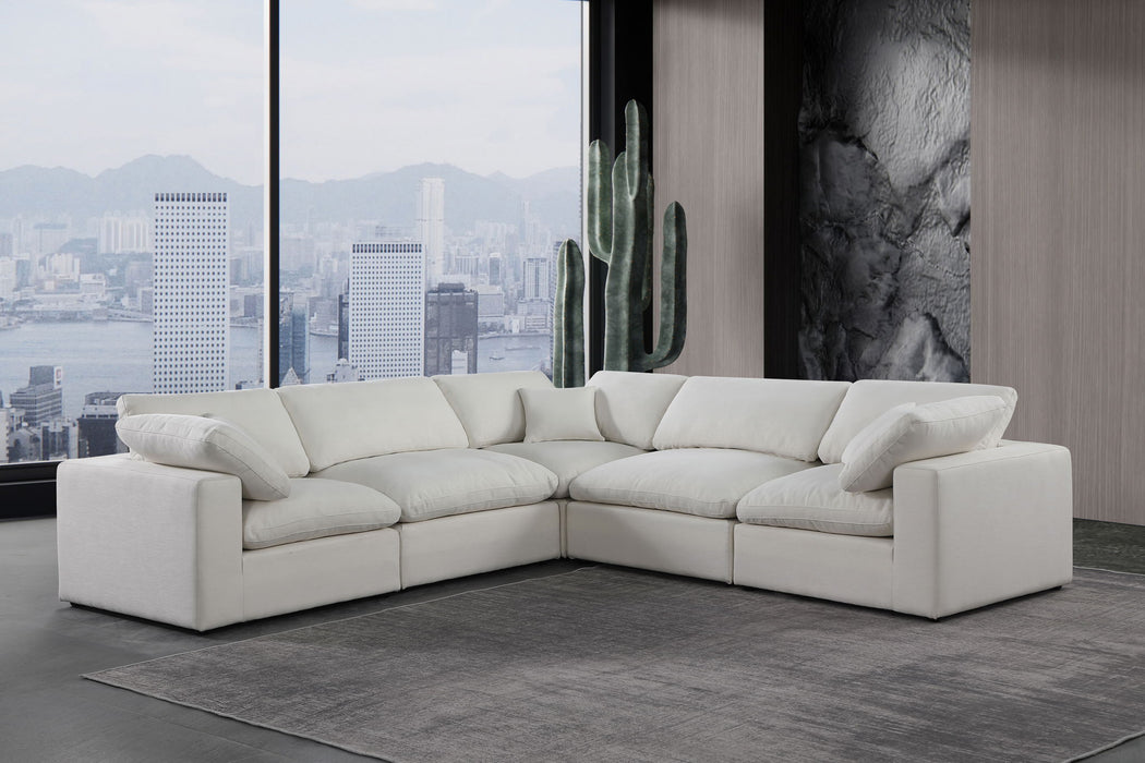 Comfy - 5 Piece Linen Modular Corner Sectional - Simple Home Plus